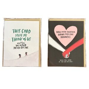 2 Emily McDowell Studio Greeting Cards Humorous Friendship Love Funny BFF‎ Gift